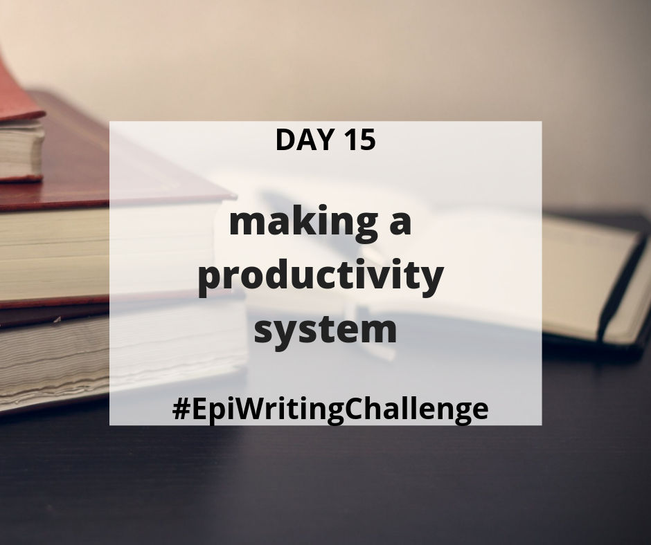 Day 15: Intro to productivity systems